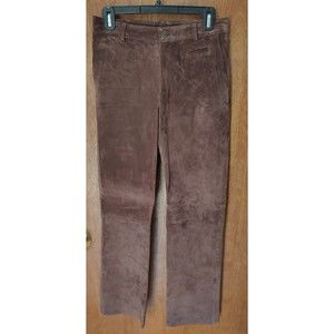Lilly Pulitzer size 2 brown washable suede pants with pockets